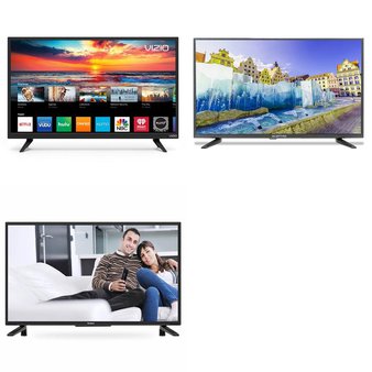 3 Pcs – LED/LCD TVs (28″ – 40″) – Refurbished (GRADE A, GRADE B, No Stand) – SCEPTRE, VIZIO, WESTINGHOUSE