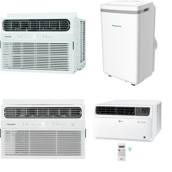 CLEARANCE! 2 Pallets – 22 Pcs – Air Conditioners – Mixed Conditions – LG, Frigidaire, Keystone, Honeywell