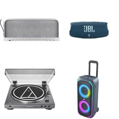 Pallet – 25 Pcs – Speakers, Portable Speakers, Accessories, CD Players, Turntables – Customer Returns – onn., ION Audio, VIZIO, JBL by Harman