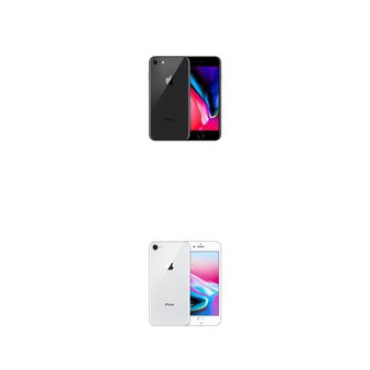 5 Pcs – Apple iPhone 8 – Refurbished (GRADE A – Unlocked) – Models: MQ6K2LL/A, MQ6L2LL/A