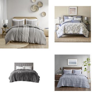 Pallet – 29 Pcs – Bedding Sets – Like New – Serta, Home Essence, 510 Design, JLA Home