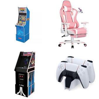 Pallet – 7 Pcs – Audio Headsets, Game Room, Cables & Adapters, Chairs – Customer Returns – ARCADE1up, onn., PDP, GTRACING