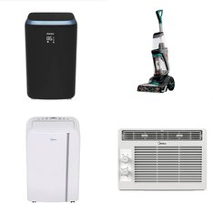 Pallet - 11 Pcs - Air Conditioners - Open Box Customer Returns - Midea, Danby, Bissell, HOME TRENDS