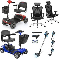 Pallet – 6 Pcs – Vacuums, Canes, Walkers, Wheelchairs & Mobility, Office – Customer Returns – INSE, 1inchome, SEGMART, SIHOO