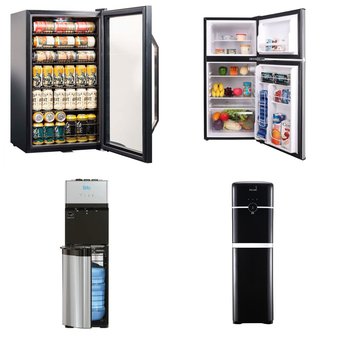 12 Pallets – 106 Pcs – Bar Refrigerators & Water Coolers, Freezers, Humidifiers / De-Humidifiers, Refrigerators – Customer Returns – HISENSE, Primo Water, Galanz, Primo International