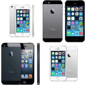 7 Pcs – Apple iPhones – Refurbished (GRADE C – Unlocked) – Models: ME341LL/A, MD639LL/A, ME342LL/A, ME597LL/A