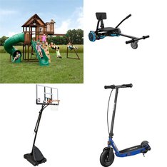 Pallet - 9 Pcs - Powered, Outdoor Play, Vehicles, Trains & RC - Customer Returns - Razor, Jetson, NBA, Backyard Discovery