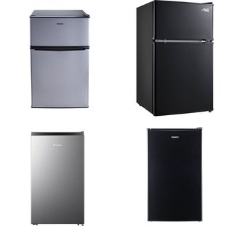 Pallet – 8 Pcs – Freezers, Refrigerators, Bar Refrigerators & Water Coolers – Customer Returns – Galanz, Arctic King, HISENSE