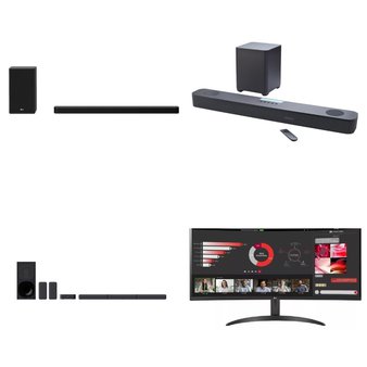 Pallet – 26 Pcs – Speakers, Monitors, Hot Tubs & Saunas, Automotive Accessories – Customer Returns – onn., LG, VIZIO, SaluSpa