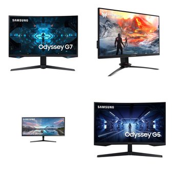 Pallet – 23 Pcs – Monitors – Damaged / Missing Parts / Tested NOT WORKING – Samsung, ACER, LG, MSI