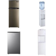 Pallet - 6 Pcs - Bar Refrigerators & Water Coolers, Refrigerators - Customer Returns - HISENSE, Thomson, Great Value, Primo Water