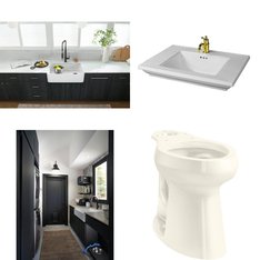 Pallet - 16 Pcs - Hardware, Kitchen & Bath Fixtures - Customer Returns - Kohler, ProFlo, ELKAY, Saniflo