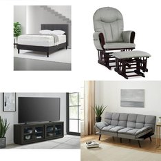 CLEARANCE! Pallet - 19 Pcs - Bedroom, Office, TV Stands, Wall Mounts & Entertainment Centers, Living Room - Overstock - Mainstays, Your Zone, Better Homes & Gardens