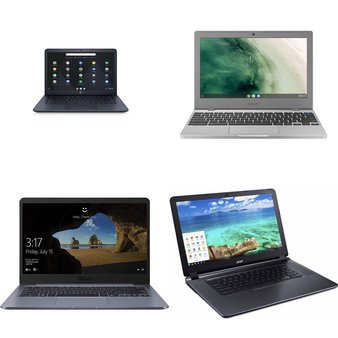 5 Pcs – Laptop Computers – Refurbished (GRADE C – No Power Adapter) – Samsung, HP, ACER, Asus