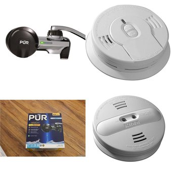 Pallet – 176 Pcs – Smoke Alarms & CO Detectors, Hardware – Customer Returns – Kidde, PUR, Kaz