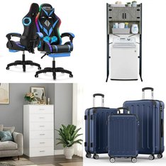 Pallet - 10 Pcs - Bedroom, Unsorted, Luggage, Office - Customer Returns - Ktaxon, GIKPAL, Hoffree, Homfa