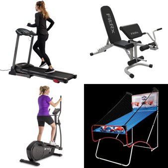 Pallet – 6 Pcs – Exercise & Fitness, Game Room – Customer Returns – Sunny Health & Fitness, FitRx, XTERRA, EastPoint