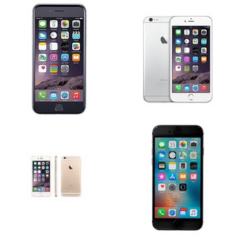 5 Pcs – Apple iPhone 6 – Refurbished (GRADE A – Unlocked) – Models: MG3A2CL/A, MG472LLA, MG482J/A, MG652LL/A