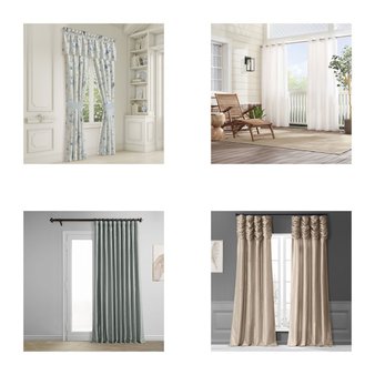 CLEARANCE! Pallet – 284 Pcs – Curtains & Window Coverings, Decor – Mixed Conditions – Sun Zero, Eclipse, Fieldcrest, Elrene Home Fashions