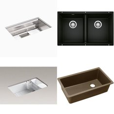 Pallet - 9 Pcs - Kitchen & Bath Fixtures, Hardware - Customer Returns - Kohler, ELKAY, Blanco