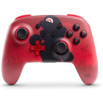 25 Pcs – PowerA Nintendo Switch Wireless Super Mario Controller – Red – Refurbished (GRADE A)