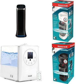 Pallet – 23 Pcs – Humidifiers / De-Humidifiers, Accessories – Customer Returns – Honeywell, LEVOIT, Shanhu Foshan