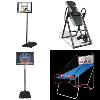 Pallet – 6 Pcs – Outdoor Sports, Exercise & Fitness, Game Room – Customer Returns – LIFETIME PRODUCTS, Lifetime, Body Vision, EastPoint