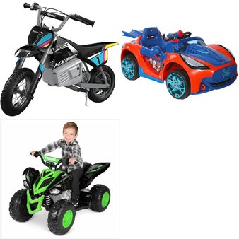 Pallet – 6 Pcs – Vehicles – Customer Returns – YAMAHA, Razor, Spider-Man