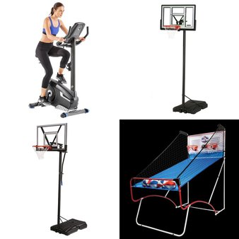 Pallet – 5 Pcs – Outdoor Sports, Exercise & Fitness, Game Room – Customer Returns – Lifetime, EastPoint Sports, Nautilus, EastPoint