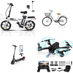 Pallet – 11 Pcs – Unsorted, Powered, Cycling & Bicycles, Drones & Quadcopters Vehicles – Customer Returns – EVERCROSS, iFanze, Febfoxs, Arvakor