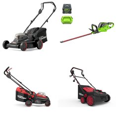 Pallet - 11 Pcs - Trimmers & Edgers, Mowers - Customer Returns - Hyper Tough, GreenWorks