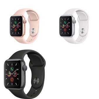 10 Pcs – Apple Watch – Series 5 – 40MM – Refurbished (GRADE A) – Models: MWV72LL/A, MWV82LL/A, MWV62LL/A