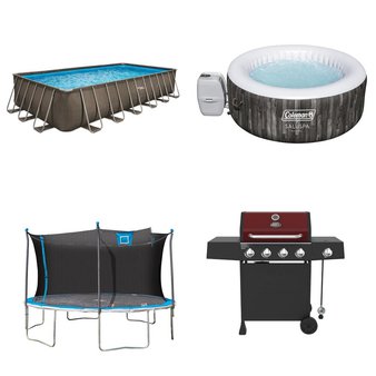 2 Pallets – 12 Pcs – Pools & Water Fun, Outdoor Play, Grills & Outdoor Cooking, Cycling & Bicycles – Overstock – Summer Waves, Bounce Pro, Nick Jr.