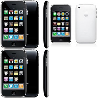 5 Pcs – Apple iPhone 3G/3GS – Refurbished (GRADE B, GRADE C – Unlocked) – Models: MB503LL/A, MC555LL/A, MB715LL/A – Smartphones