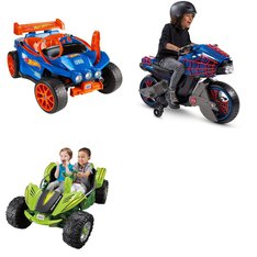 Pallet - 3 Pcs - Vehicles - Customer Returns - Fisher-Price, Huffy, Mattel