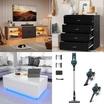 Pallet – 16 Pcs – Unsorted, Vacuums, TV Stands, Wall Mounts & Entertainment Centers, Living Room – Customer Returns – INSE, Bestier, Hommpa, Syngar