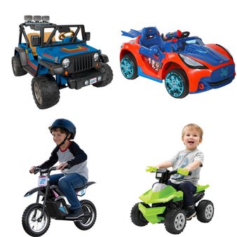 Pallet – 4 Pcs – Vehicles – Customer Returns – Razor, Adventure Force, Spider-Man, Mattel