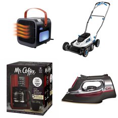 Pallet – 17 Pcs – Heaters, Drip Brewers / Perculators, Mowers, Cleaning Supplies – Overstock – TV Direct LLC, Mr. Coffee, Hart