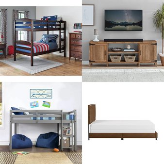 CLEARANCE! Pallet – 25 Pcs – Exercise & Fitness, Bedroom, Kids, TV Stands, Wall Mounts & Entertainment Centers – Overstock – CAP, Hillsdale