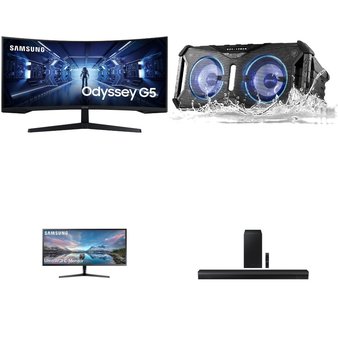 Pallet – 25 Pcs – Monitors – Damaged / Missing Parts / Tested NOT WORKING – Samsung, onn., Monster, TCL