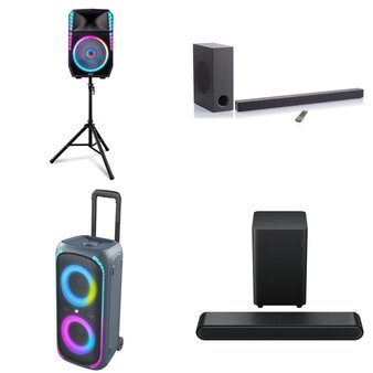 Pallet – 13 Pcs – Speakers, Portable Speakers – Customer Returns – onn., ION Total, JVC, TCL