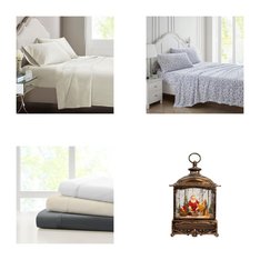 6 Pallets – 1864 Pcs – Bath, Curtains & Window Coverings, Sheets, Pillowcases & Bed Skirts, Blankets, Throws & Quilts – Mixed Conditions – Unmanifested Home, Window, and Rugs, Sun Zero, Madison Park, Fieldcrest