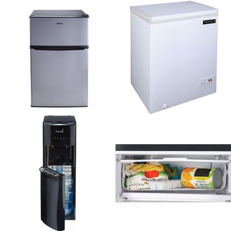 Pallet – 8 Pcs – Bar Refrigerators & Water Coolers, Refrigerators, Freezers – Customer Returns – Galanz, Igloo, Primo Water, Thomson