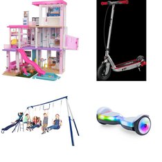 Pallet - 9 Pcs - Powered, Dolls, Outdoor Play - Customer Returns - Razor, Razor Power Core, Jetson, Barbie