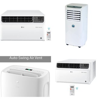 3 Pallets – 24 Pcs – Air Conditioners – Mixed Conditions – LG, LG Electronics, Honeywell, JHS