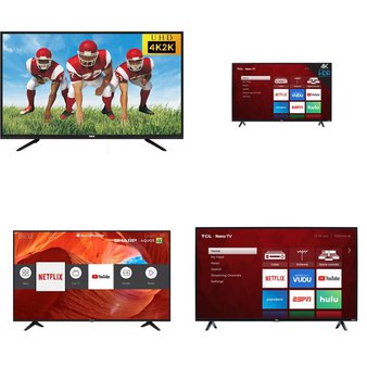 8 Pcs – LED/LCD TVs – Refurbished (GRADE A, GRADE B) – TCL, SHARP, RCA