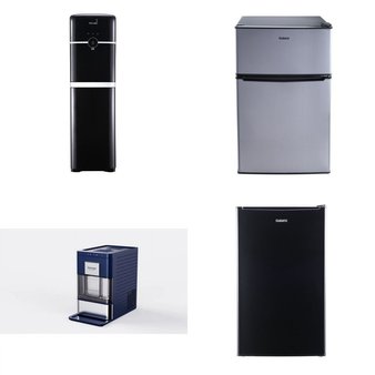 Pallet – 7 Pcs – Refrigerators, Bar Refrigerators & Water Coolers, Ice Makers – Customer Returns – Galanz, Frigidaire, Primo Water