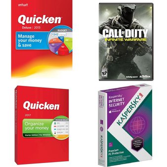 50 Pcs – Computer Software & Video Games – Brand New – Activision, Electronic Arts, Kaspersky, Quicken Inc.