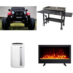 Pallet - 12 Pcs - Boardgames, Puzzles & Building Blocks, Fireplaces, Bar Refrigerators & Water Coolers - Damaged / Missing Parts / Tested NOT WORKING - Lego, Hearth Pro, Frigidaire, DeLonghi