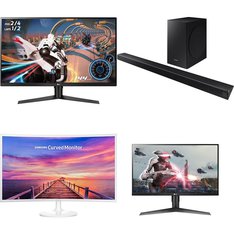 Pallet - 40 Pcs - Powered, Monitors, Audio Headsets - Damaged / Missing Parts / Tested NOT WORKING - Jetson, Samsung, PDP, LG